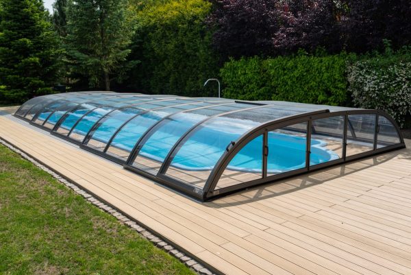 HORIZON 4X8 POOLTAK KLARGLAS FÖRMONTERAT