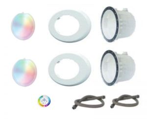 BELYSNINGSPAKET ASTRAL LUMIPLUS FLEXI RGB LED X2 INKL FJÄRR