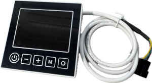 DISPLAY ATEC SIROCCO: digital panel med display, 5 knappar och vit kabel med kontakt.